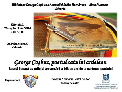 Valencia: Serată literară dedicată poetului George Coșbuc