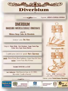 Albacete: Diverbium organizează a patra ediție a evenimentului aritstico-cultural  ”Dialoguri Interculturale Itinerante”