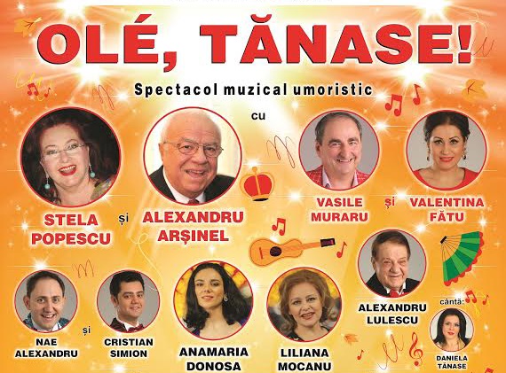 Stela și Arșinel vin în Spania cu spectacolul „Ole, Tănase”