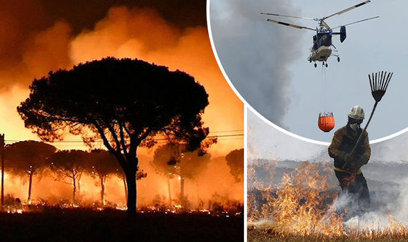 Spania. Incendiu devastator în Parcul Național Donana. Aproximativ 2000 de persoane evacuate